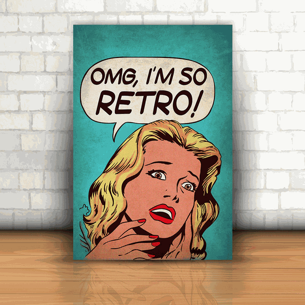 Placa Decorativa - Sou Retrô
