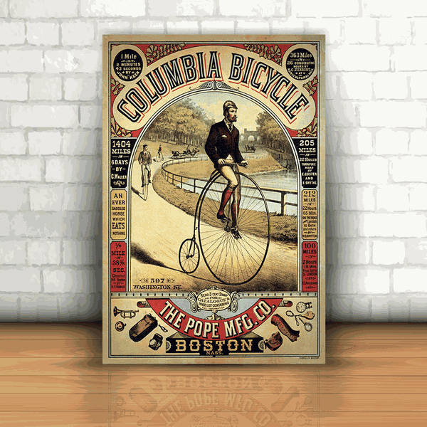 Placa Decorativa - Bicicleta Vintage