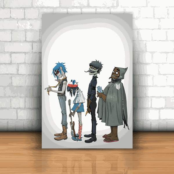 Placa Decorativa - Gorillaz