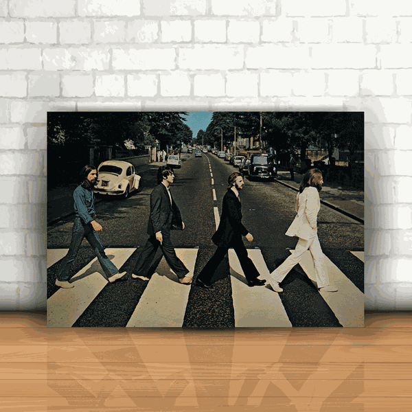 Placa Decorativa - The Beatles Abbey Road
