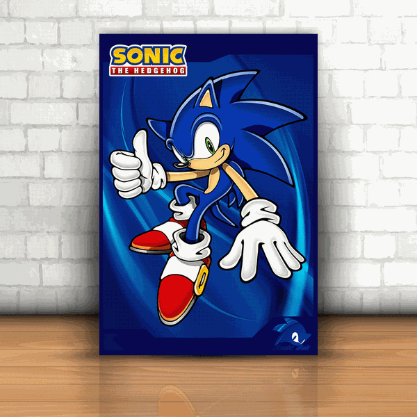 Placa Decorativa - Sonic
