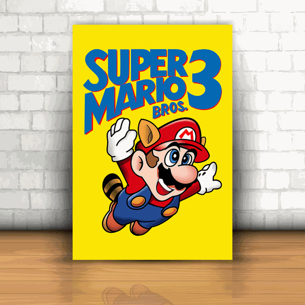 Placa Decorativa - Super Mario Bros 3