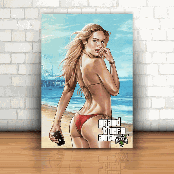 Placa Decorativa - GTA V - Praia