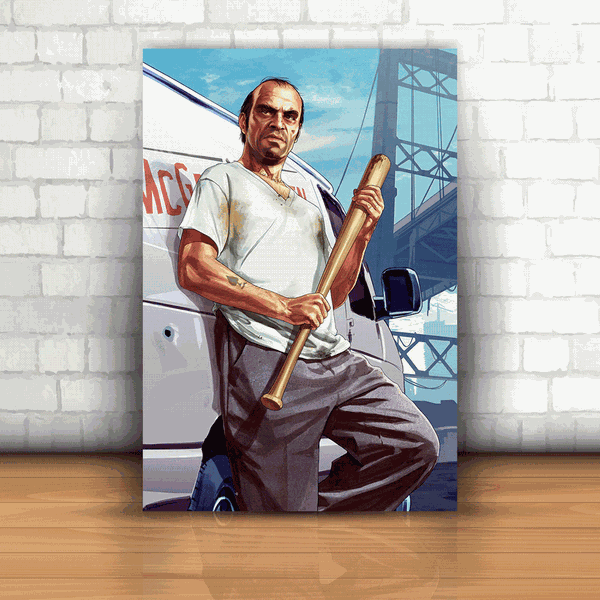 Placa Decorativa - GTA V - Trevor