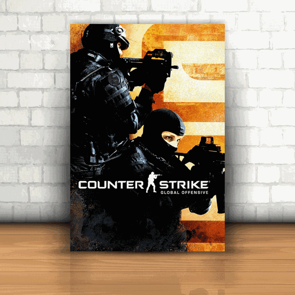 Placa Decorativa - Counter Strike mod 02