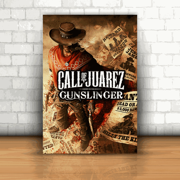 Placa Decorativa - Call of Juarez Gunslinger