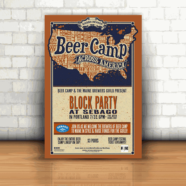 Placa Decorativa - Beer Camp