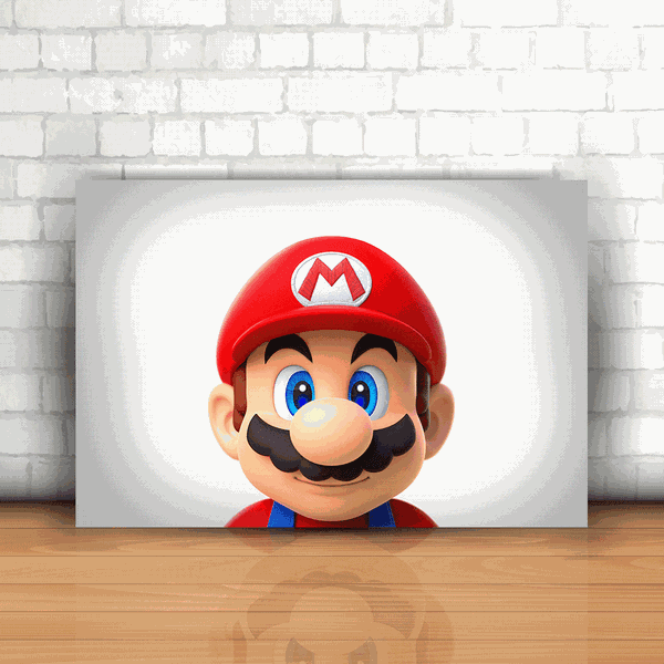 Placa Decorativa - Mario Horizontal