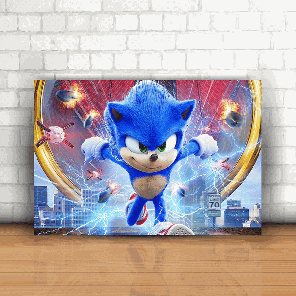 Placa Decorativa - Sonic Mod. 04