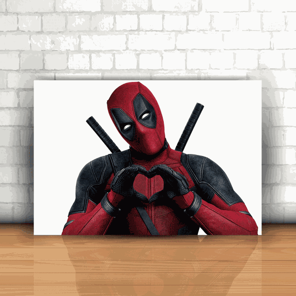 Placa Decorativa - Deadpool Mod. 07