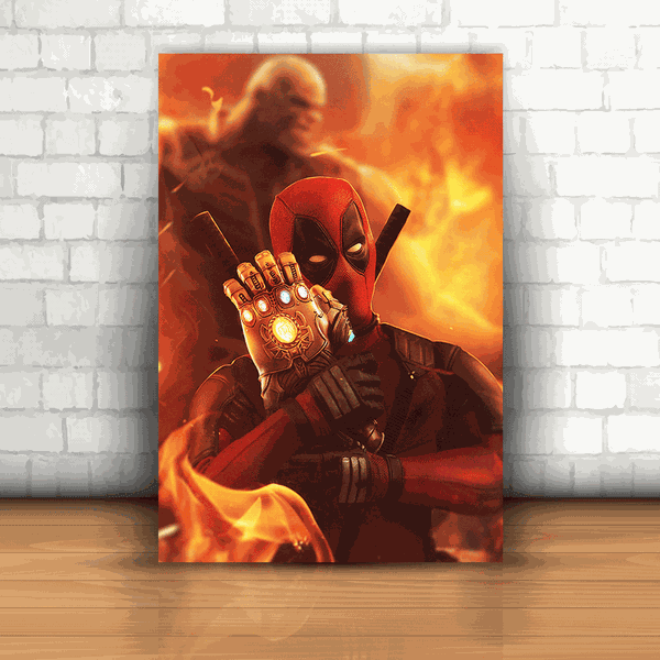 Placa Decorativa - Deadpool Mod. 08