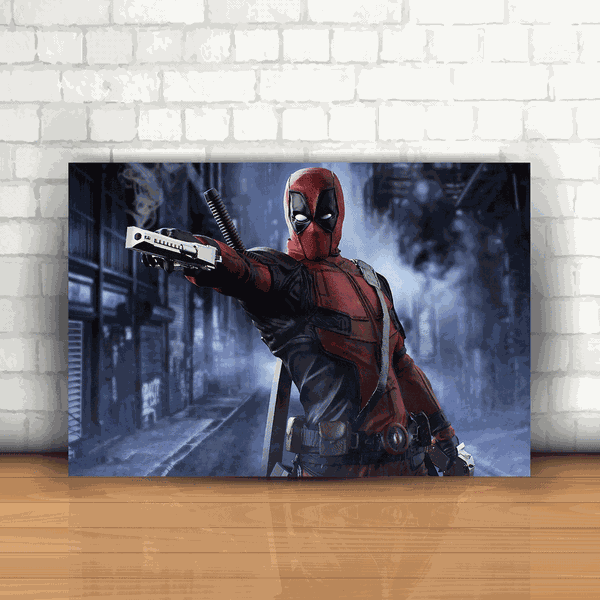 Placa Decorativa - Deadpool Mod. 13