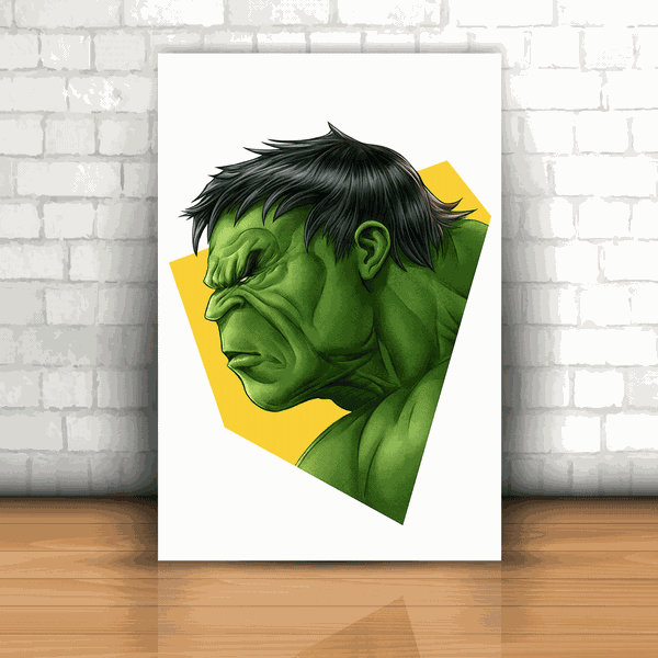 Placa Decorativa - Hulk Mod. 01