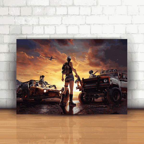 Placa Decorativa - PUBG Mod. 01