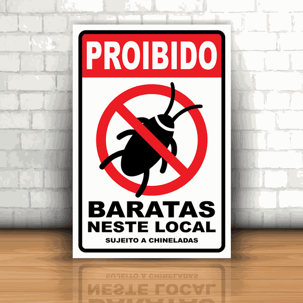 Placa Decorativa - Proibido Barata