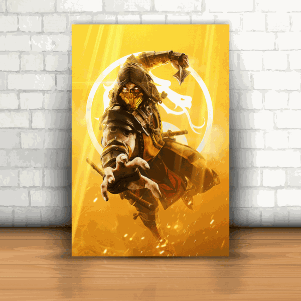 Placa Decorativa - Mortal Kombat Mod. 02