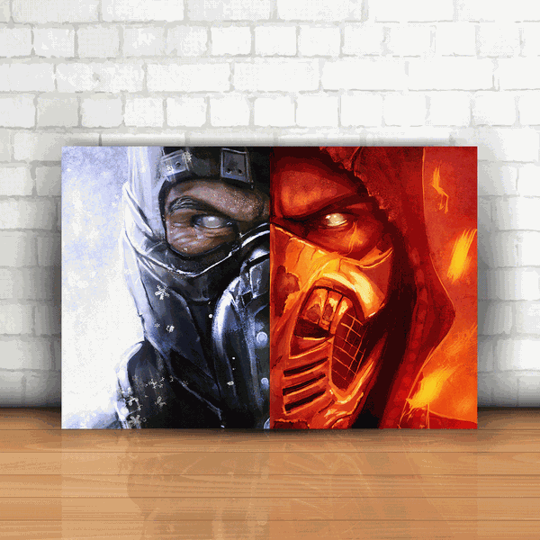 Placa Decorativa - Mortal Kombat Mod. 03