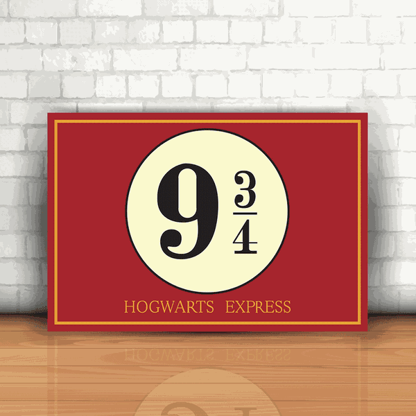 Placa Decorativa - Harry Potter Hogwarts Express Hor