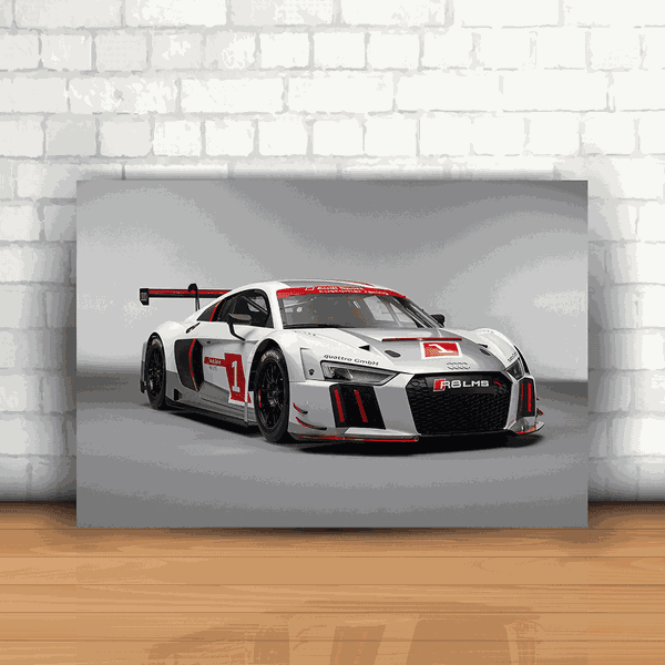 Placa Decorativa - Audi Sport Racing