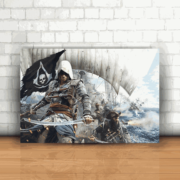Placa Decorativa - Assassin's Creed Hori