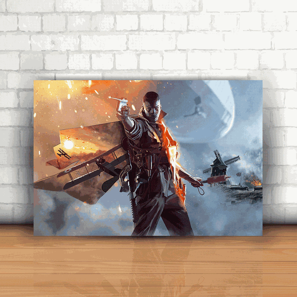 Placa Decorativa - Battlefield Mod. 01