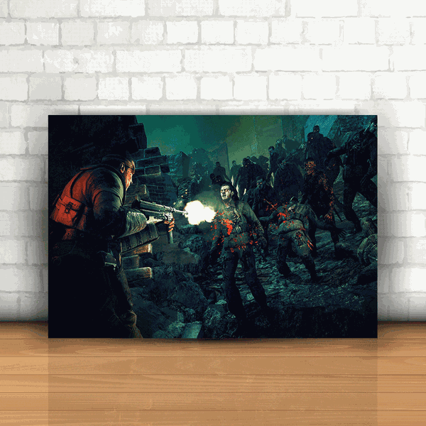 Placa Decorativa - Zombie Army Trilogy