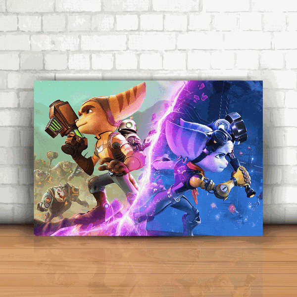 Placa Decorativa - Ratchet & Clank