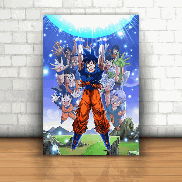 Placa Decorativa - Dragon Ball Goku Genki Dama