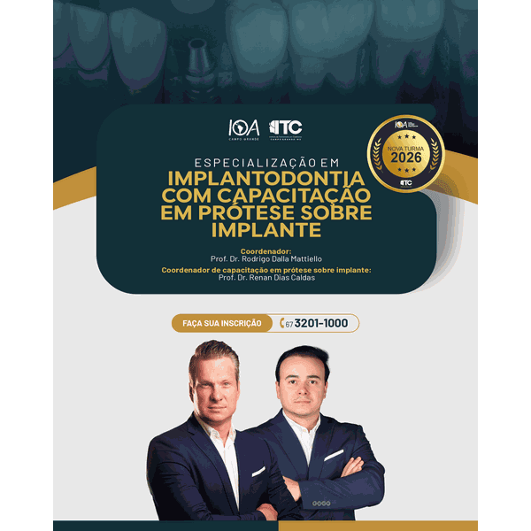  Especialização em Implantodontia Com Capacitação em Prótese sobre Implante