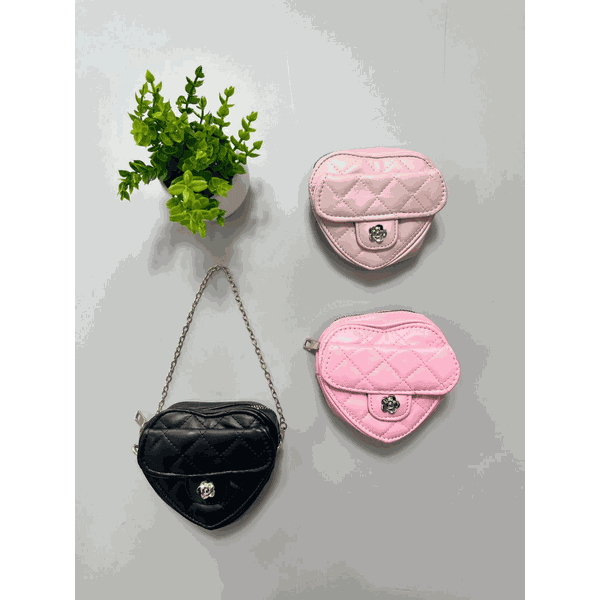 Bolsa Infantil Formato Coração