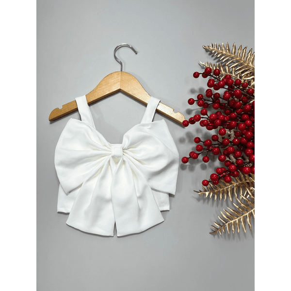 Cropped Laço Branco