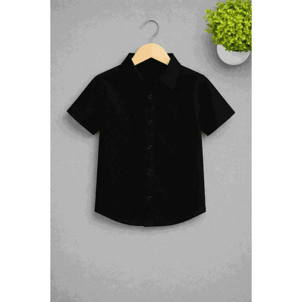 Camisa Masculino Botões Preto