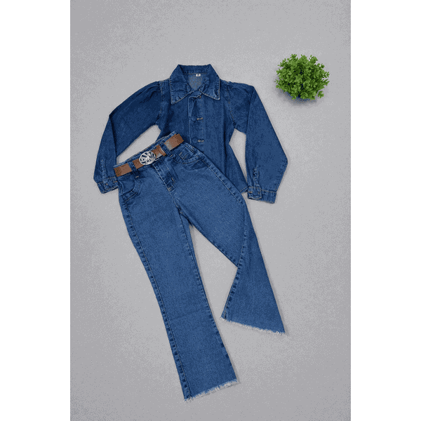 Conjunto Camisa + Calça Flare Boiadeira 