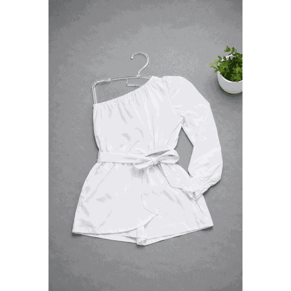 Macaquinho Nula Manga Branco