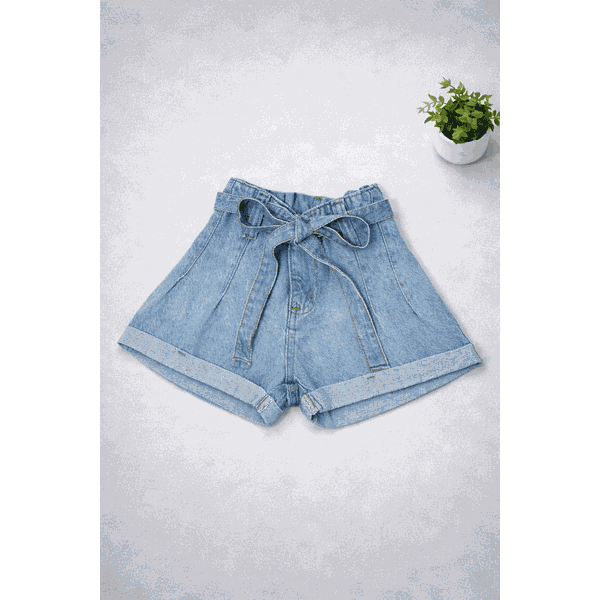 Short Infantil jeans clochard