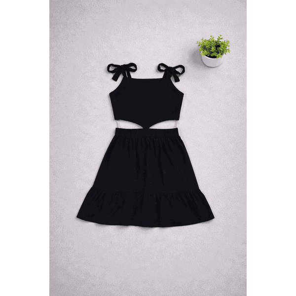 Vestido Recorte Preto
