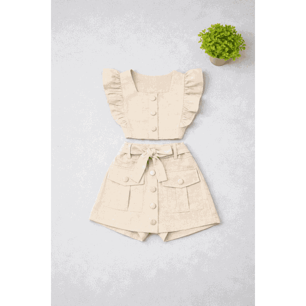 Conjunto Viscolinho Bege