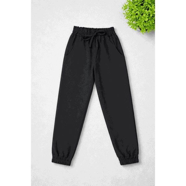 Calça jogger infantil Bengaline Preta 