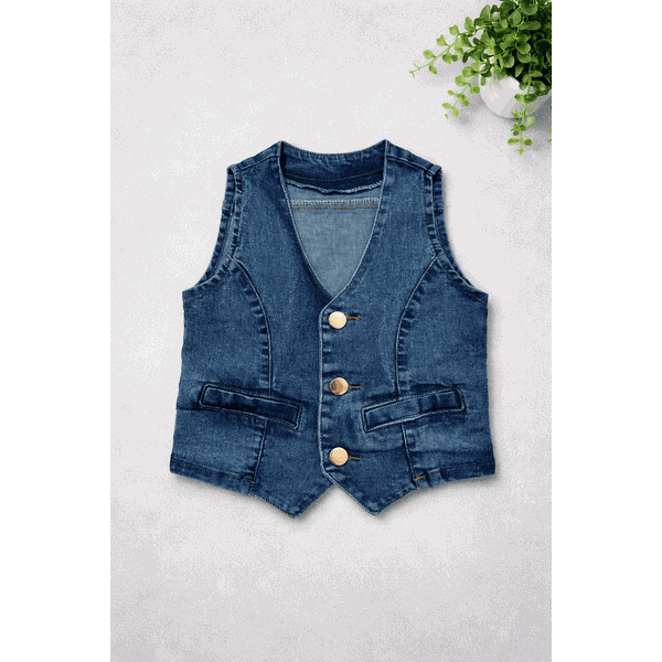 Colete Infantil Jeans