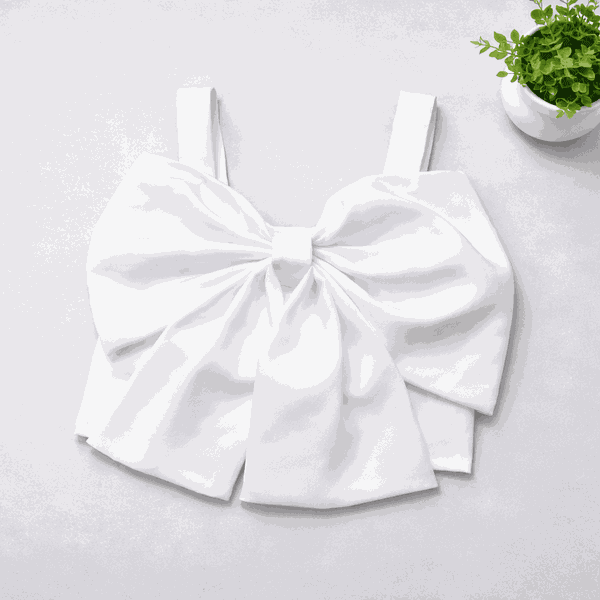 Cropped Laço Branco