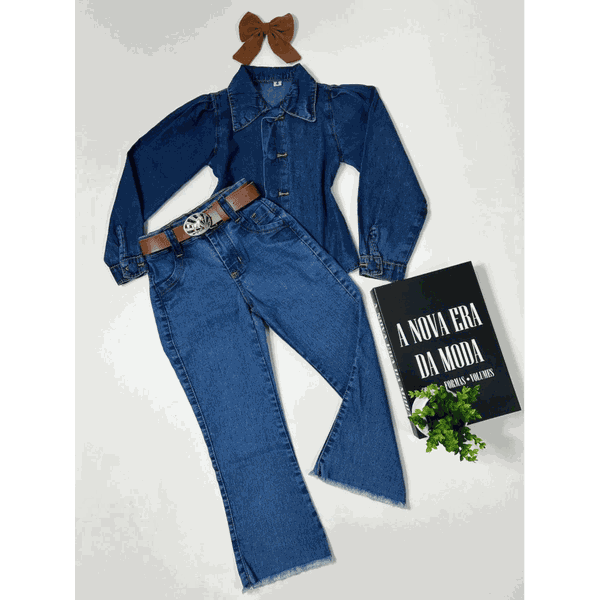 Conjunto Camisa + Calça Flare Boiadeira 