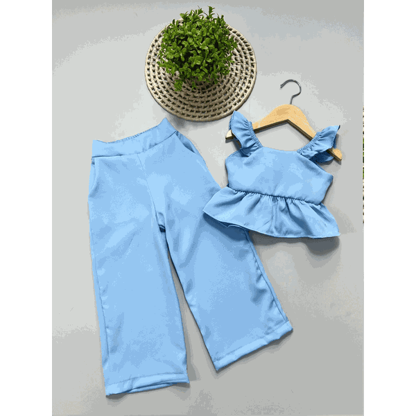 Conjunto Peplum Azul