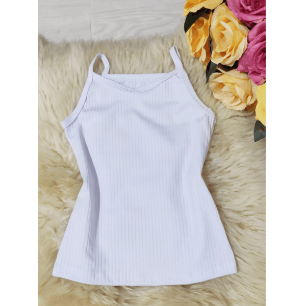 Blusa Feminina Regata Branca