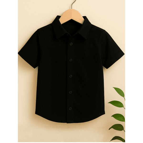 Camisa Masculino Botões Preto