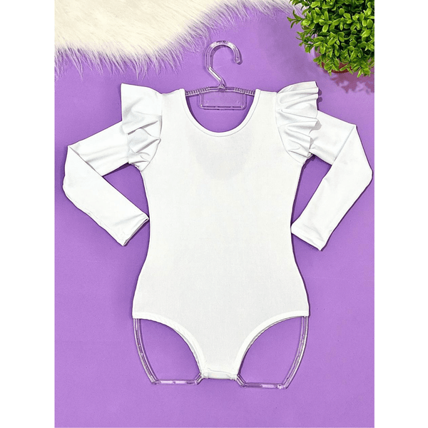 Body Manga Longa Branca