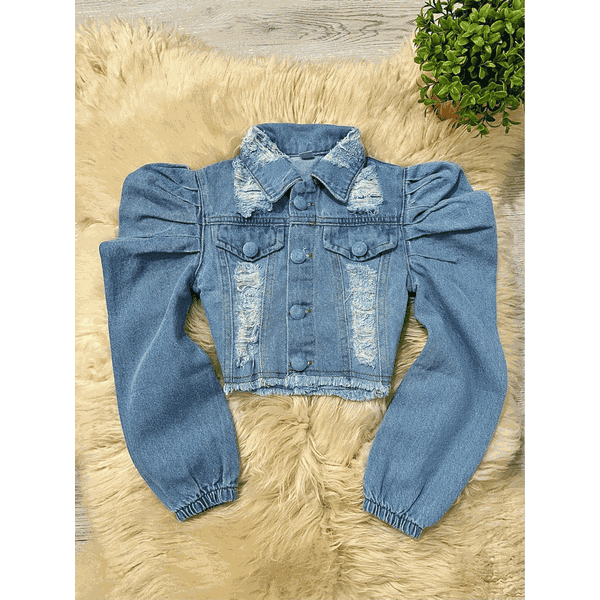 Jaqueta Jeans Clara Destroyed