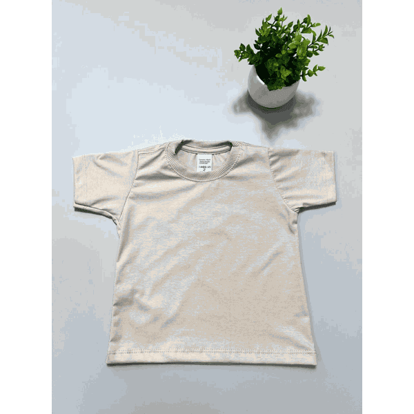 Camiseta Basica Masculina Bege