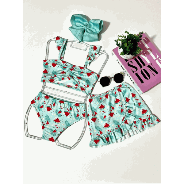 Biquíni 3 peças Melancia 