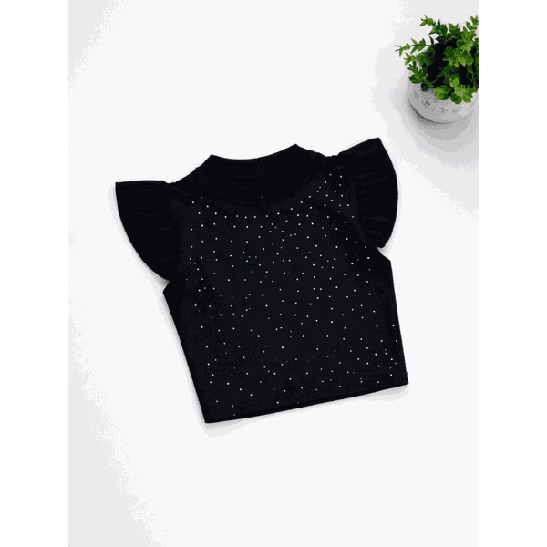 Blusa de Brilho Preta