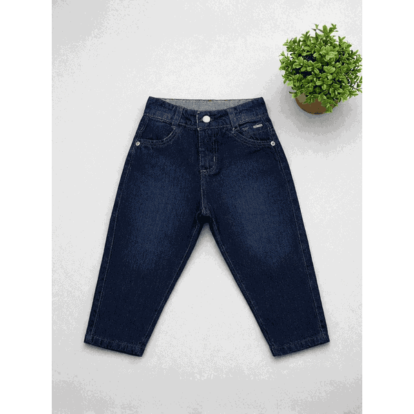 Calça Jeans Escuro infantil Menina Jeans Premium Modelo Mom 